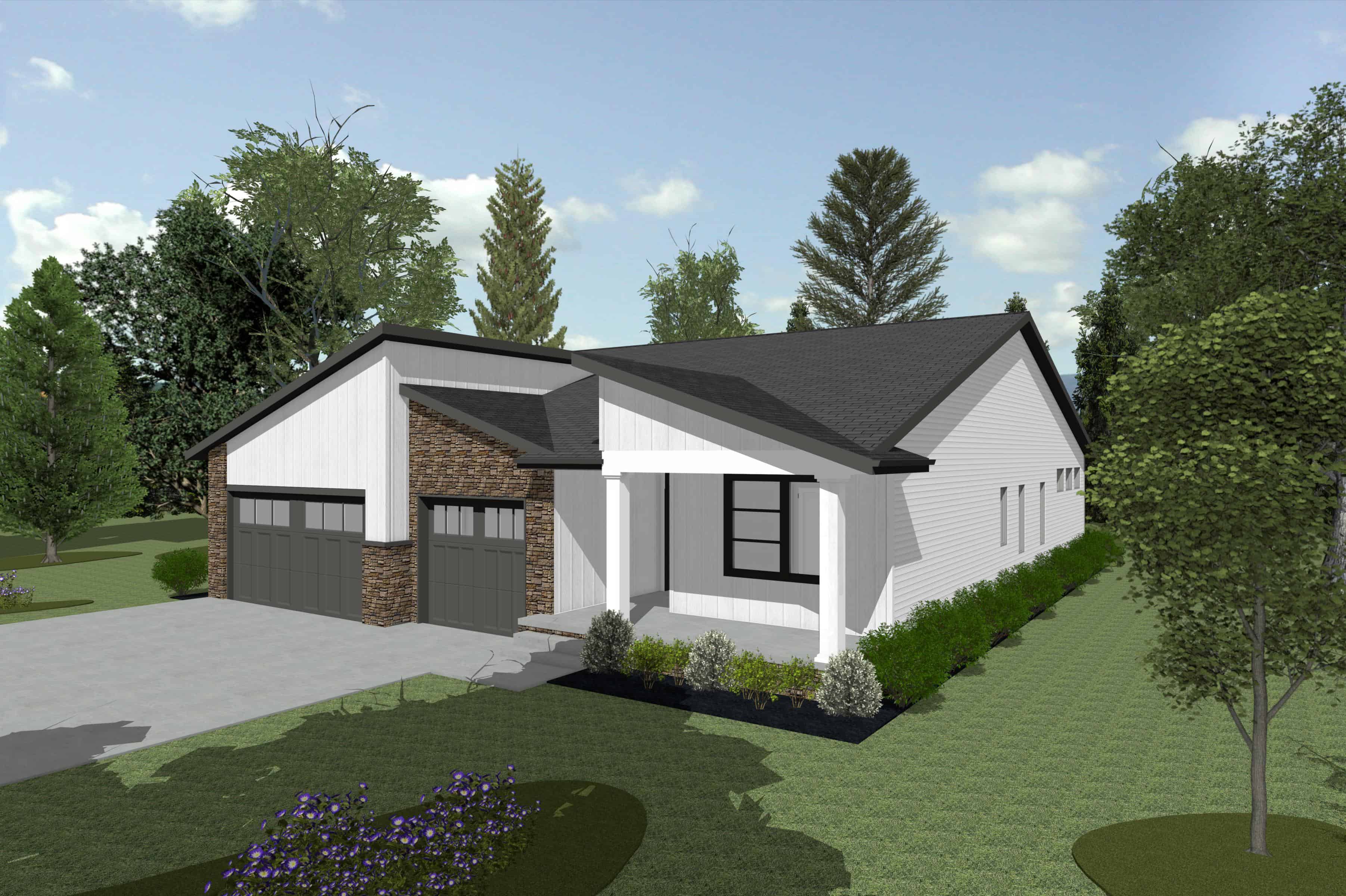 Right Side View of this 3-Bedroom,1989 Sq Ft Plan -120-2839