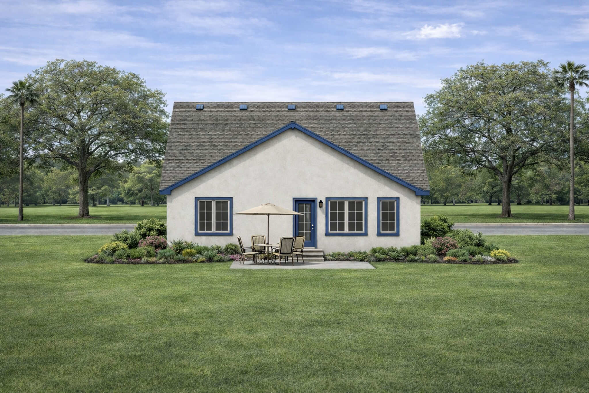 Rear View of this 2-Bedroom,1469 Sq Ft Plan -120-2843