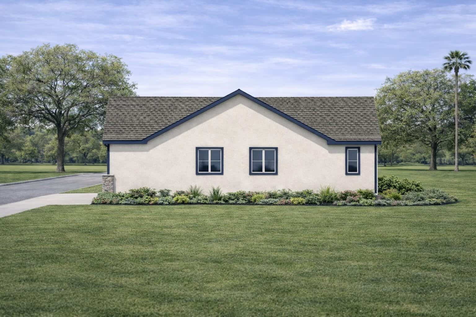 Right Side View of this 2-Bedroom,1469 Sq Ft Plan -120-2843