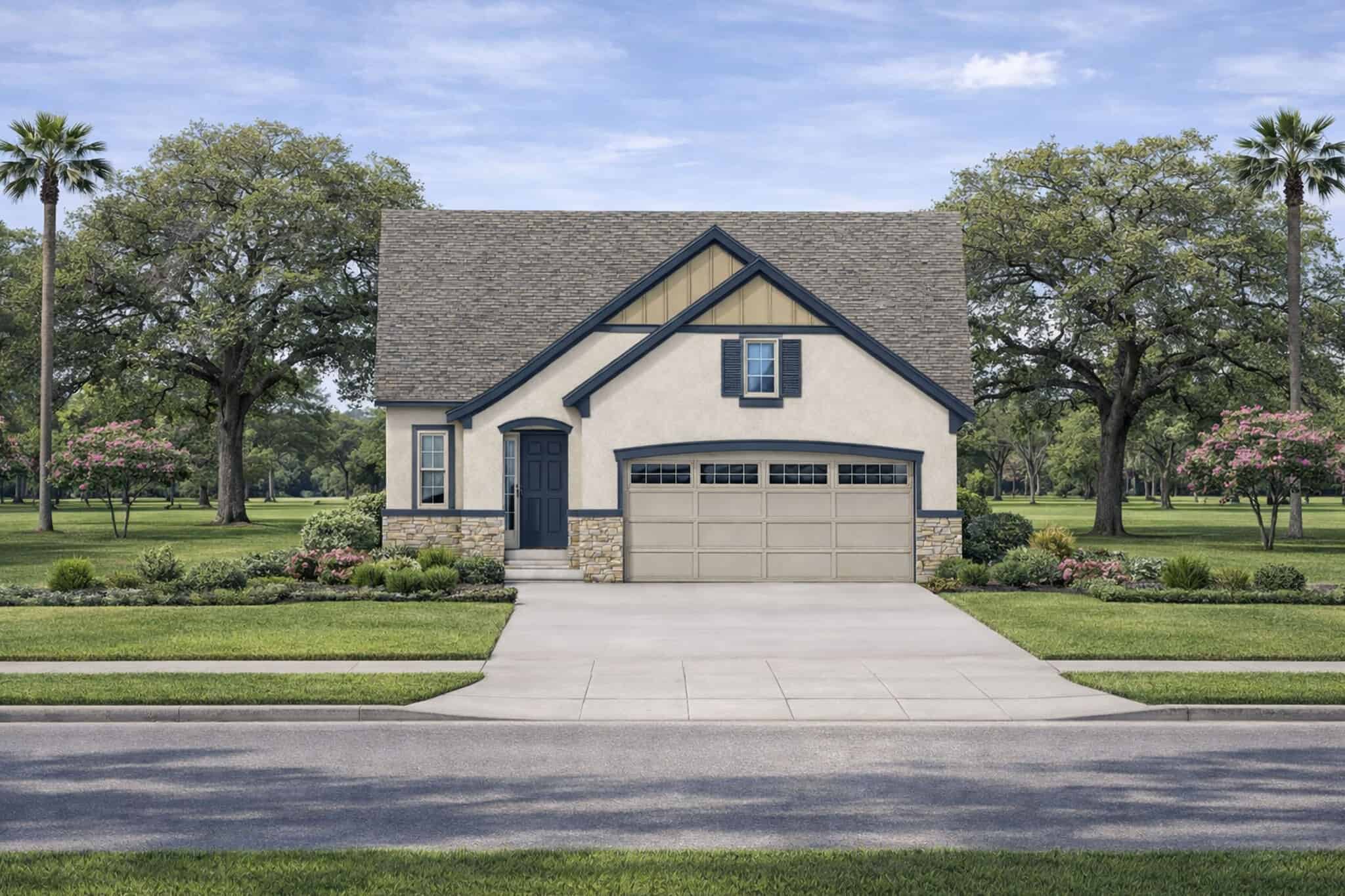 Front elevation of Country home (ThePlanCollection: House Plan #120-2843)