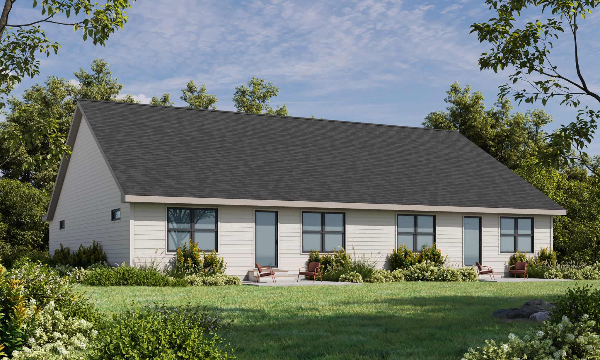 Rear View of this 4-Bedroom,2182 Sq Ft Plan -120-2847