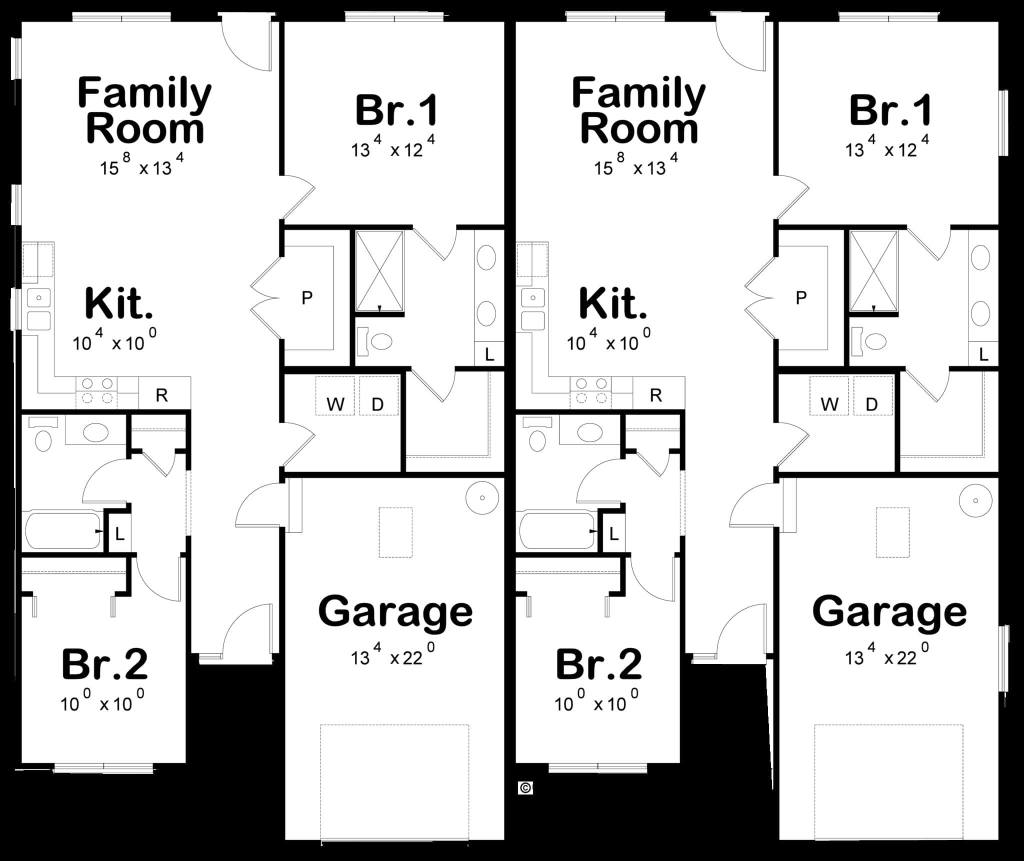 Main Level of Duplex/Multi-Unit Plan #120-2847