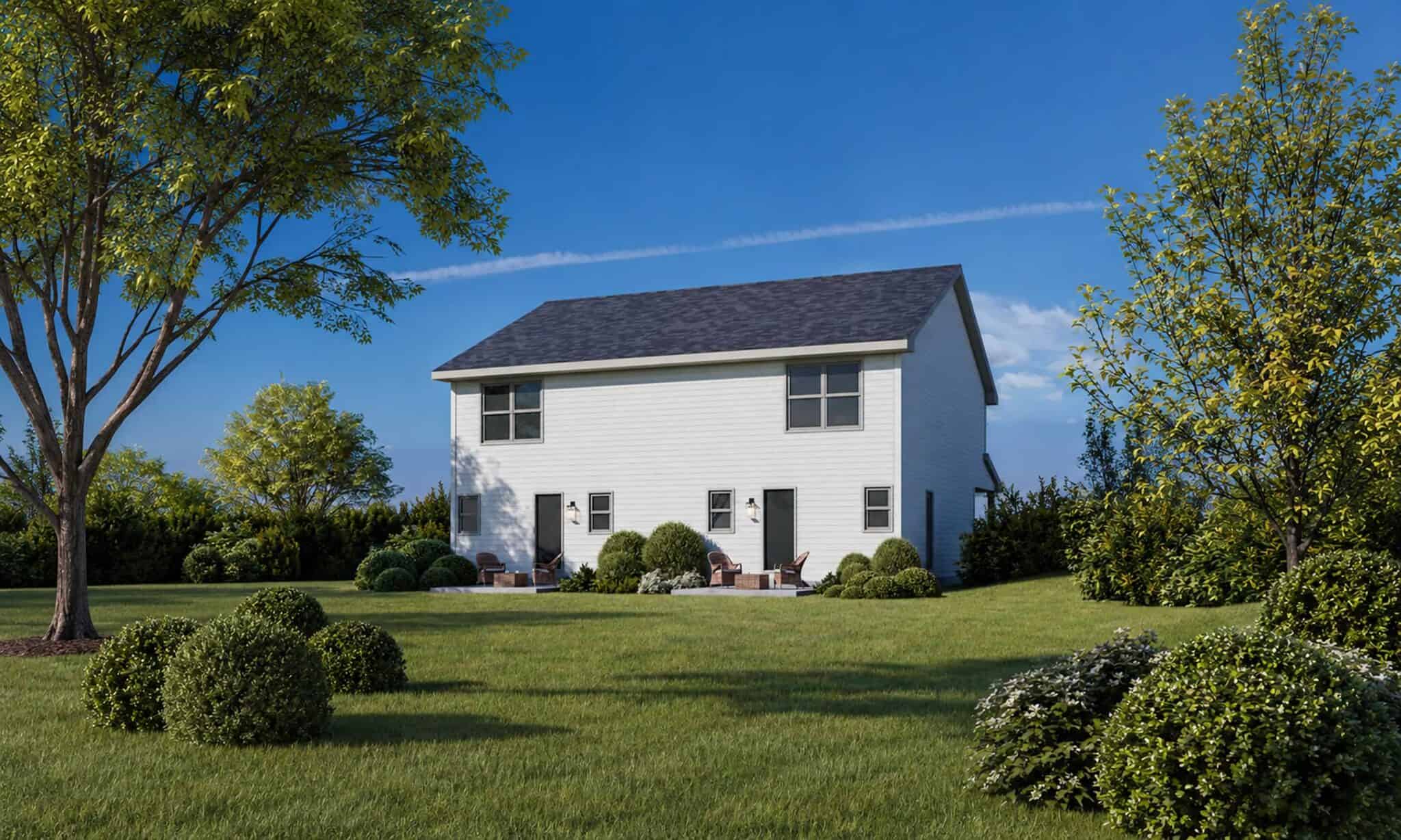 Rear View of this 6-Bedroom,2868 Sq Ft Plan -120-2853