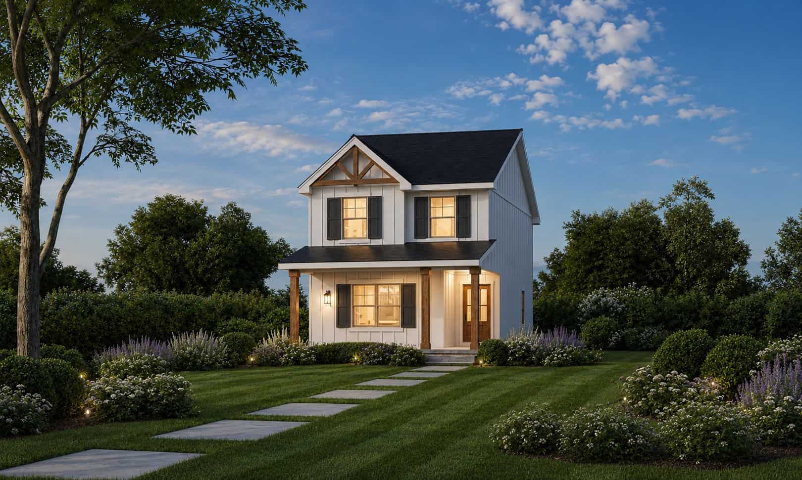 Front View of this 3-Bedroom,1434 Sq Ft Plan -120-2854