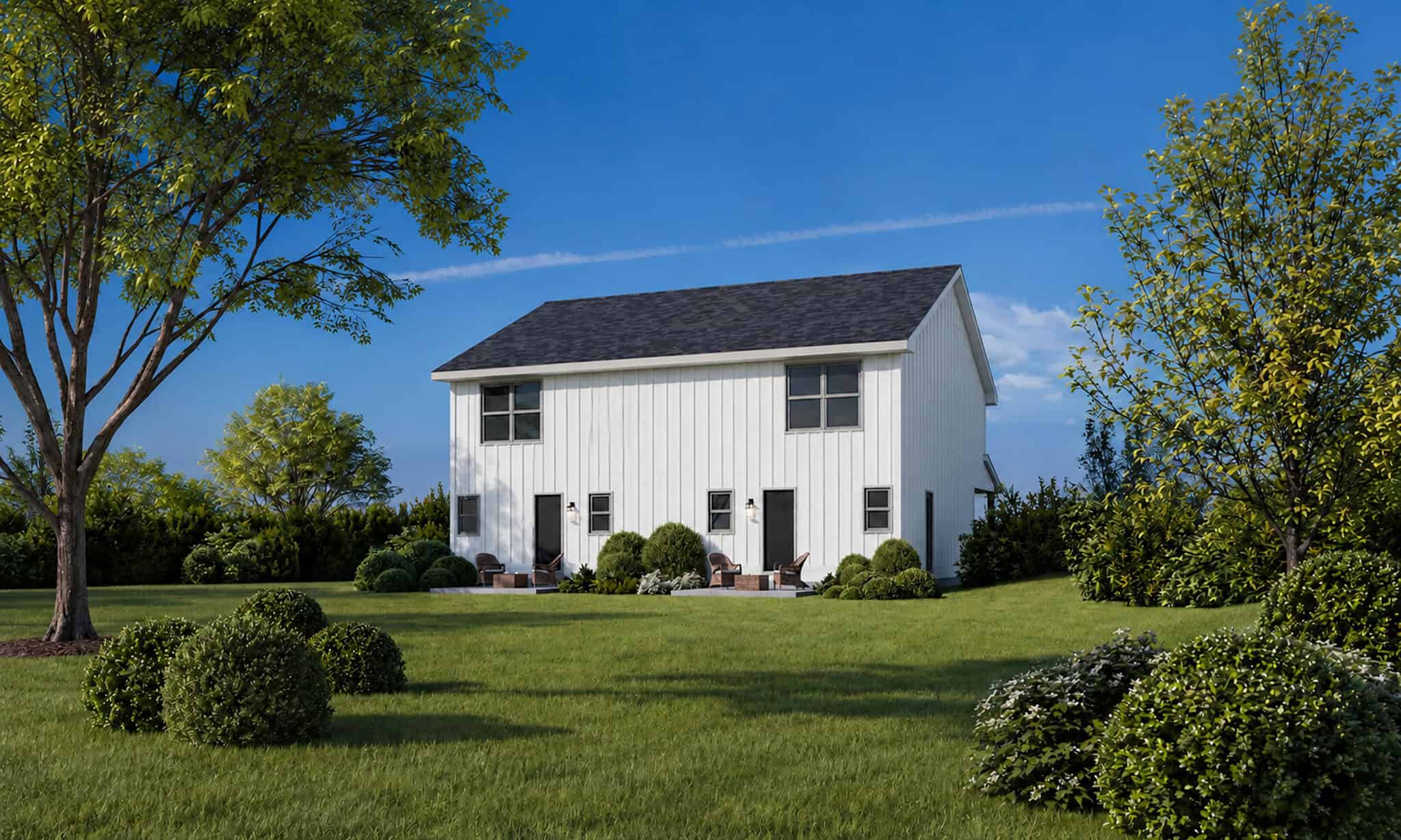 Rear View of this 6-Bedroom,2868 Sq Ft Plan -120-2855