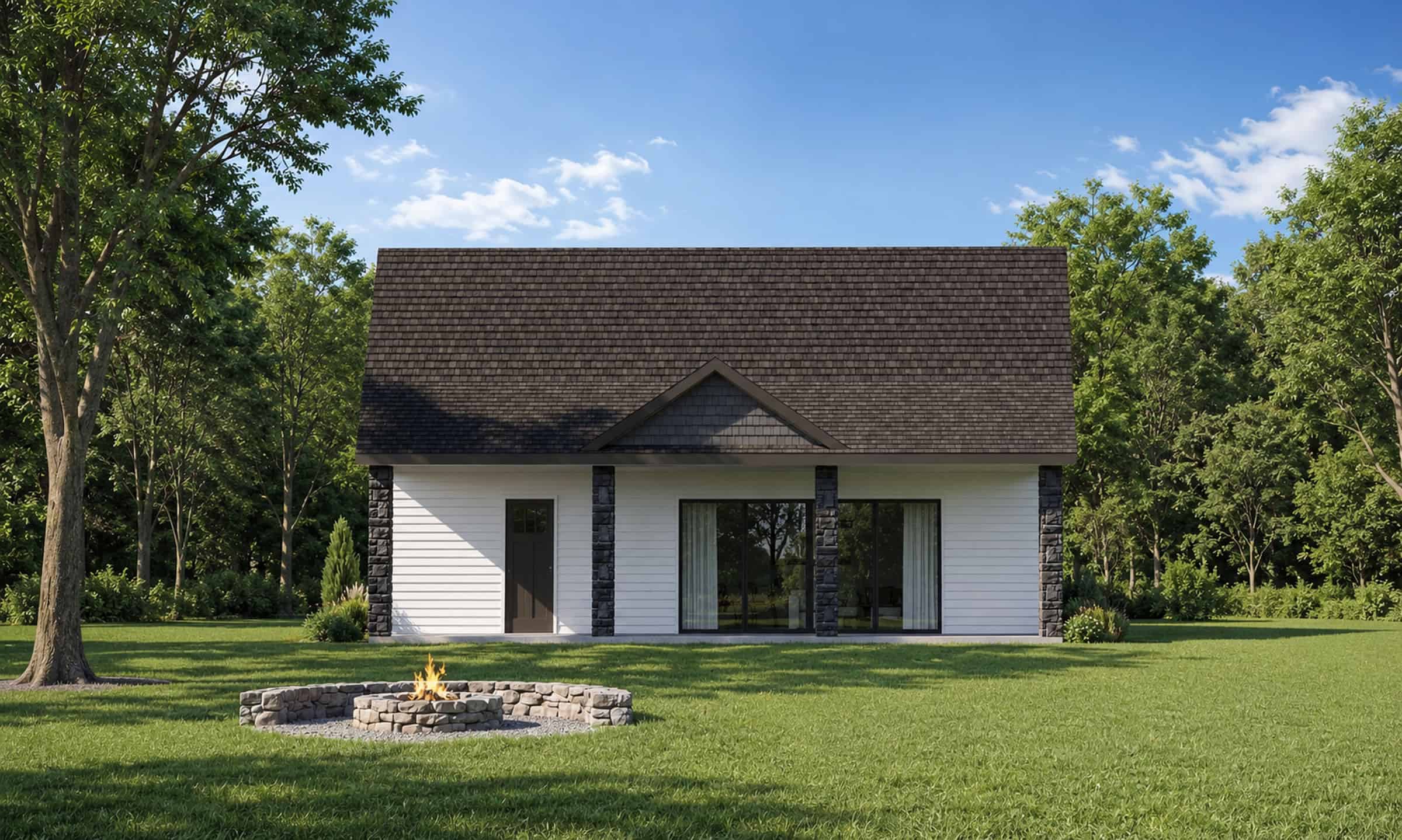 Rear View of this 1-Bedroom,1068 Sq Ft Plan -120-2869