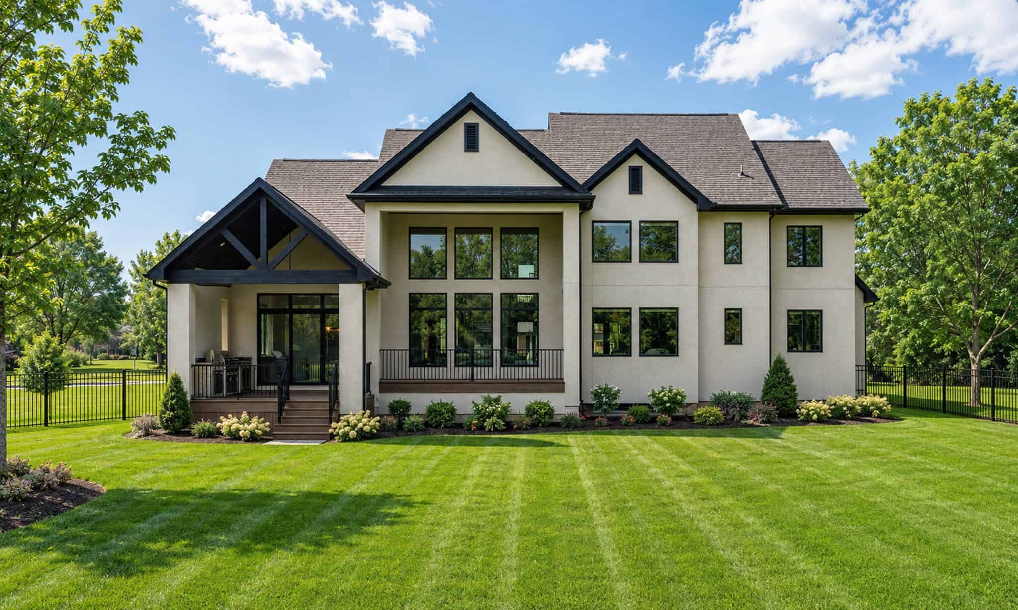 Rear View of this 4-Bedroom,3731 Sq Ft Plan -120-2870
