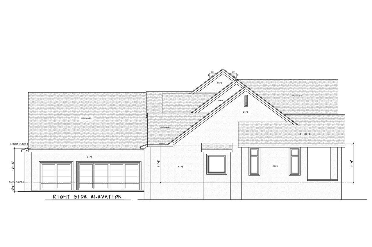 Home Plan Right Elevation of this 4-Bedroom,3731 Sq Ft Plan -120-2870