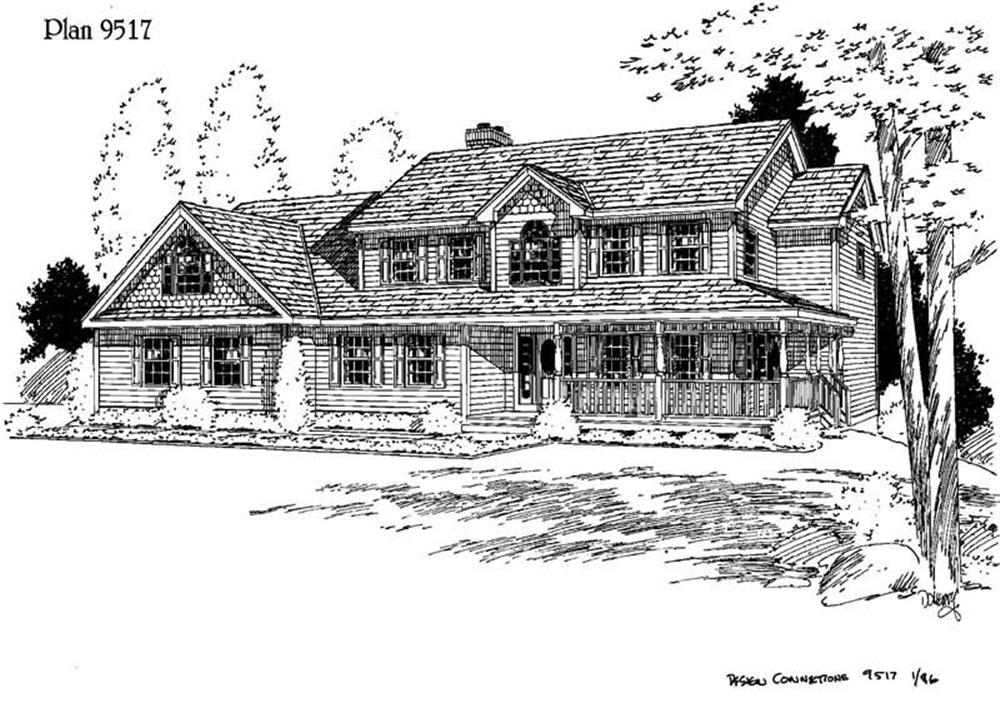 Country home (ThePlanCollection: Plan #121-1003)