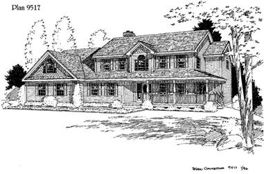 3-Bedroom, 2620 Sq Ft House Plan - 121-1003 - Front Exterior