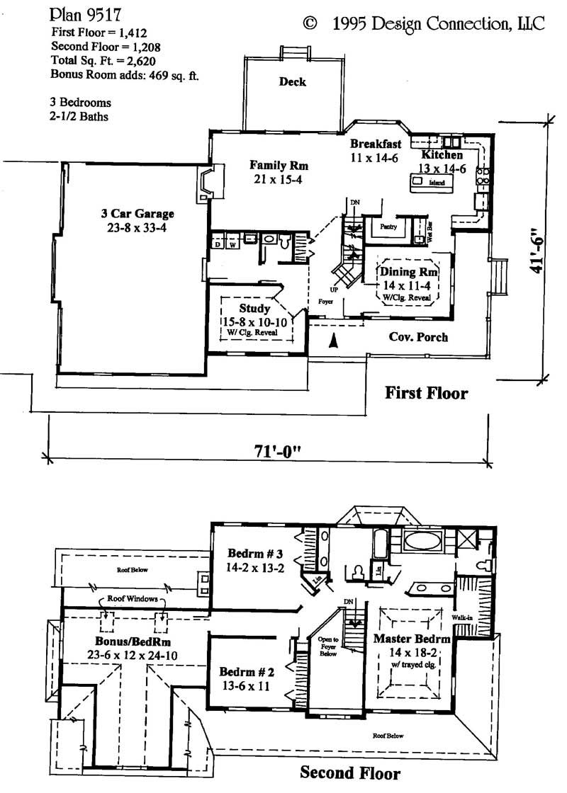 Floor Plan First Story of Plan #121-1003