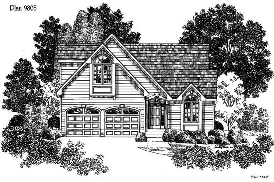 3-Bedroom, 1459 Sq Ft Small House Plans - 121-1011 - Main Exterior