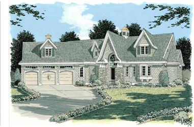 3-Bedroom, 2990 Sq Ft Country House Plan - 121-1023 - Front Exterior