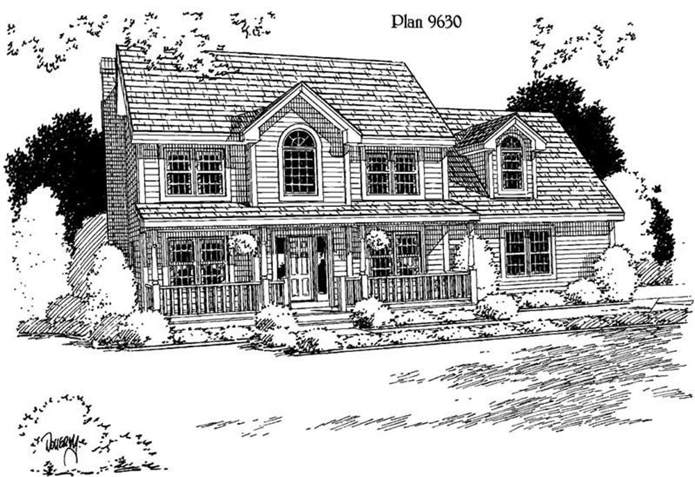 Traditional home (ThePlanCollection: Plan #121-1026)