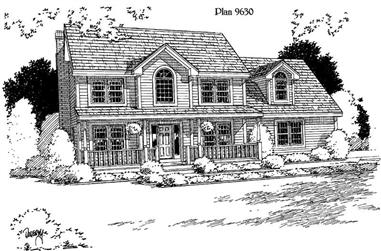 3-Bedroom, 2044 Sq Ft House Plan - 121-1026 - Front Exterior