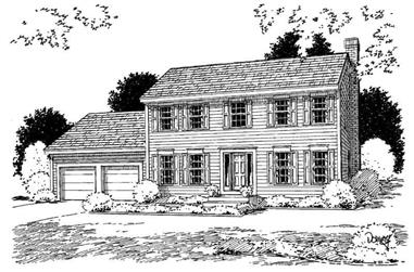 3-Bedroom, 1788 Sq Ft Country Home Plan - 121-1041 - Main Exterior