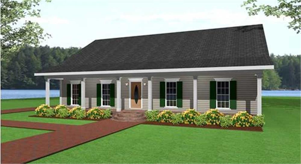  Country  Ranch Floor Plan  3 Bedrms 2  Baths 1500 Sq Ft 