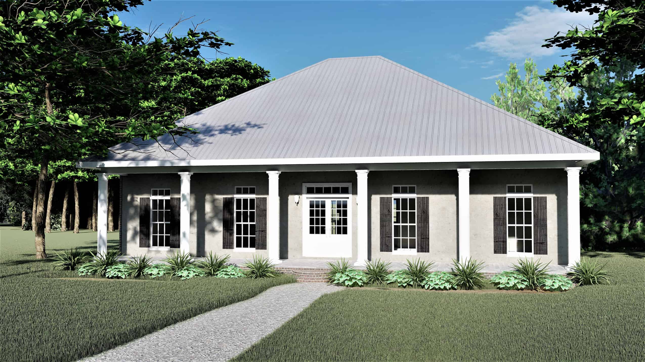 Front View of this 3-Bedroom,1640 Sq Ft Plan -123-1006