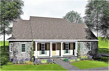 4-Bedroom, 2293 Sq Ft Southern House - Plan #123-1029 - Front Exterior