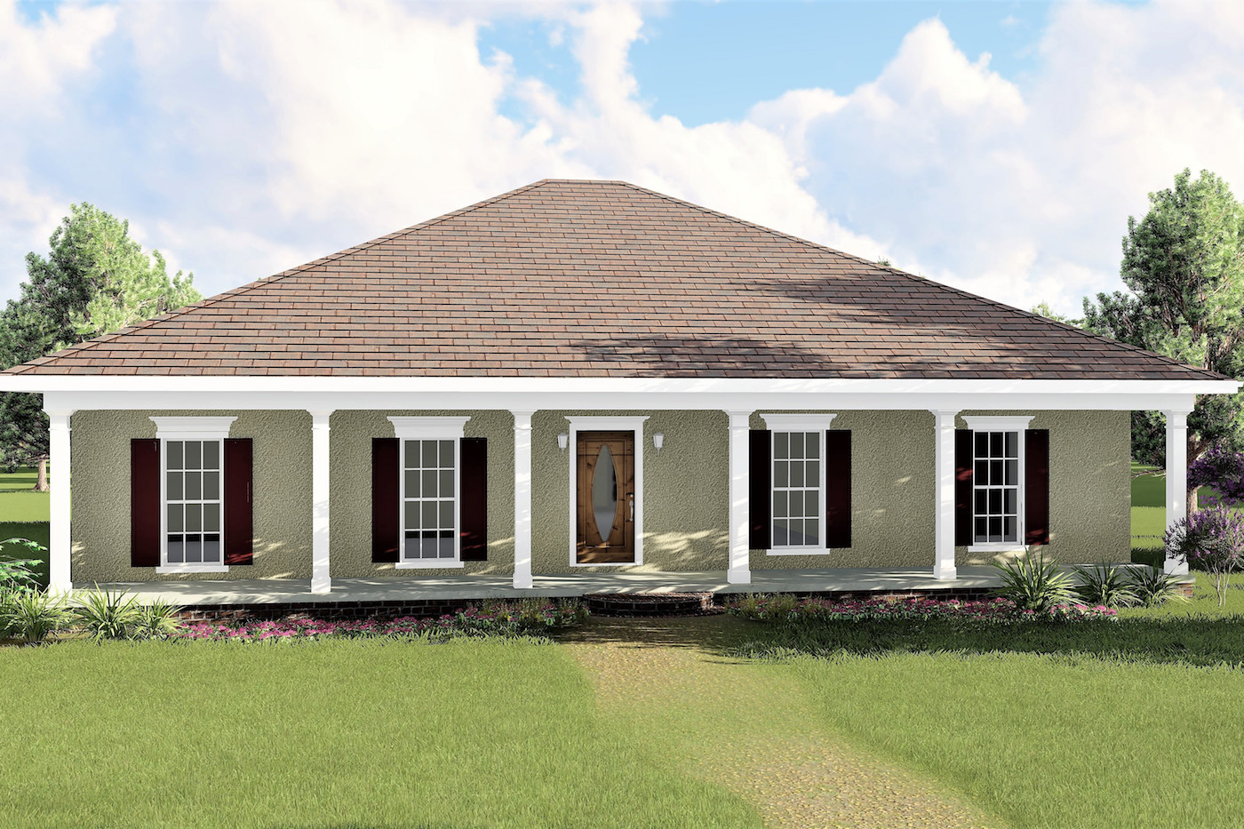 3 Bedrm 1500  Sq Ft European House  Plan  123 1031