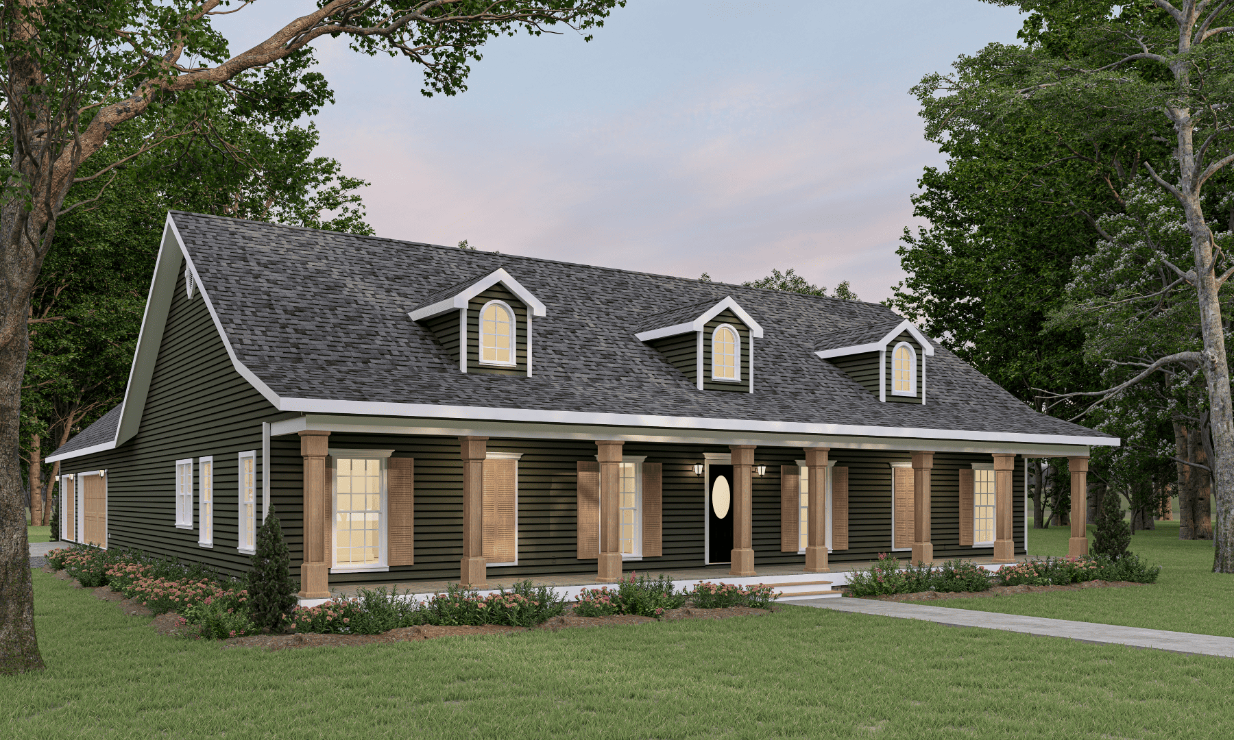 Front View of this 4-Bedroom,2435 Sq Ft Plan -123-1034