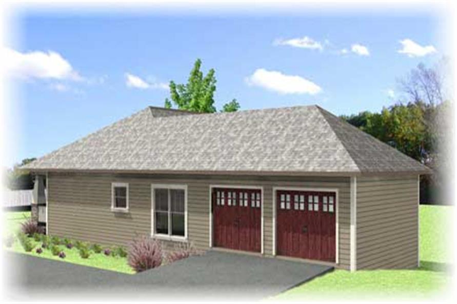 Home Plan 3D Image of this 4-Bedroom,1612 Sq Ft Plan -1612