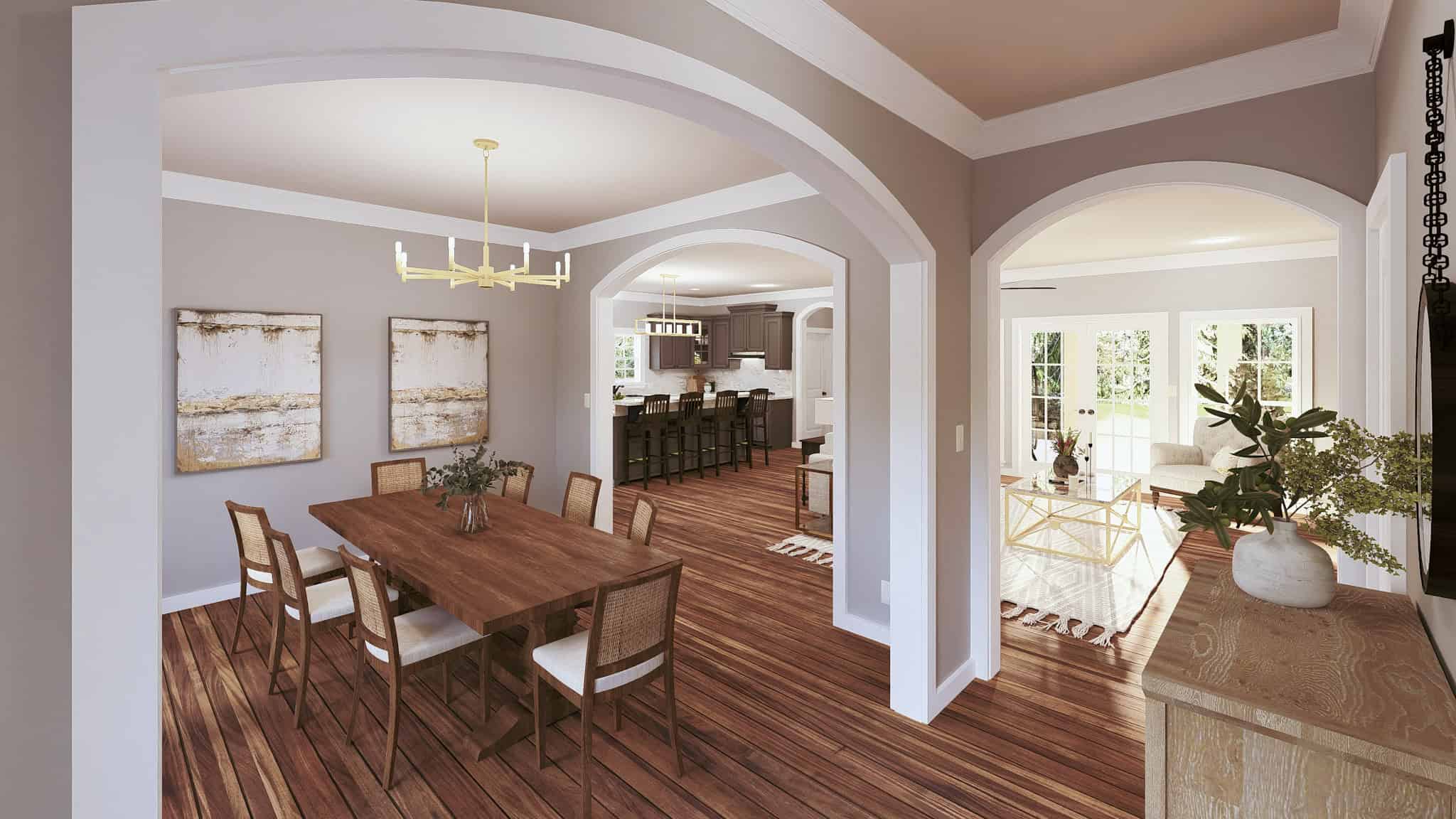 Entry Hall: Foyer of this 3-Bedroom,1958 Sq Ft Plan -123-1046