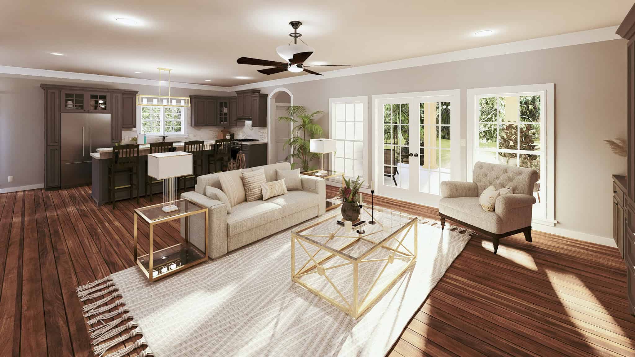 Great Room of this 3-Bedroom,1958 Sq Ft Plan -123-1046