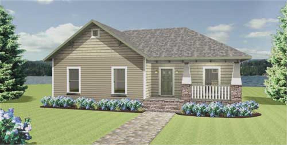 This is another computer rendering for House Plan 1541.