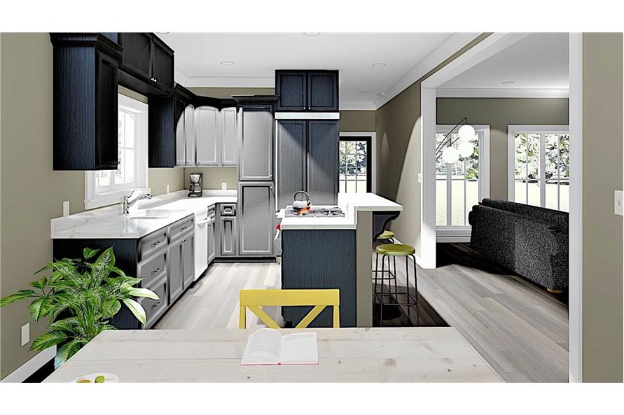 Kitchen of this 3-Bedroom, 1785 Sq Ft Plan - 123-1051