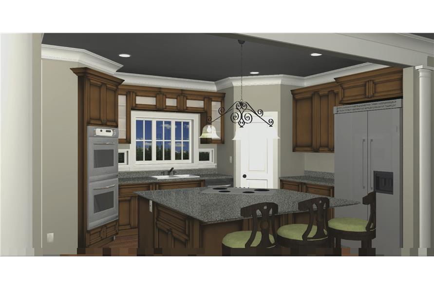 123-1062: Home Plan 3D Image-Kitchen