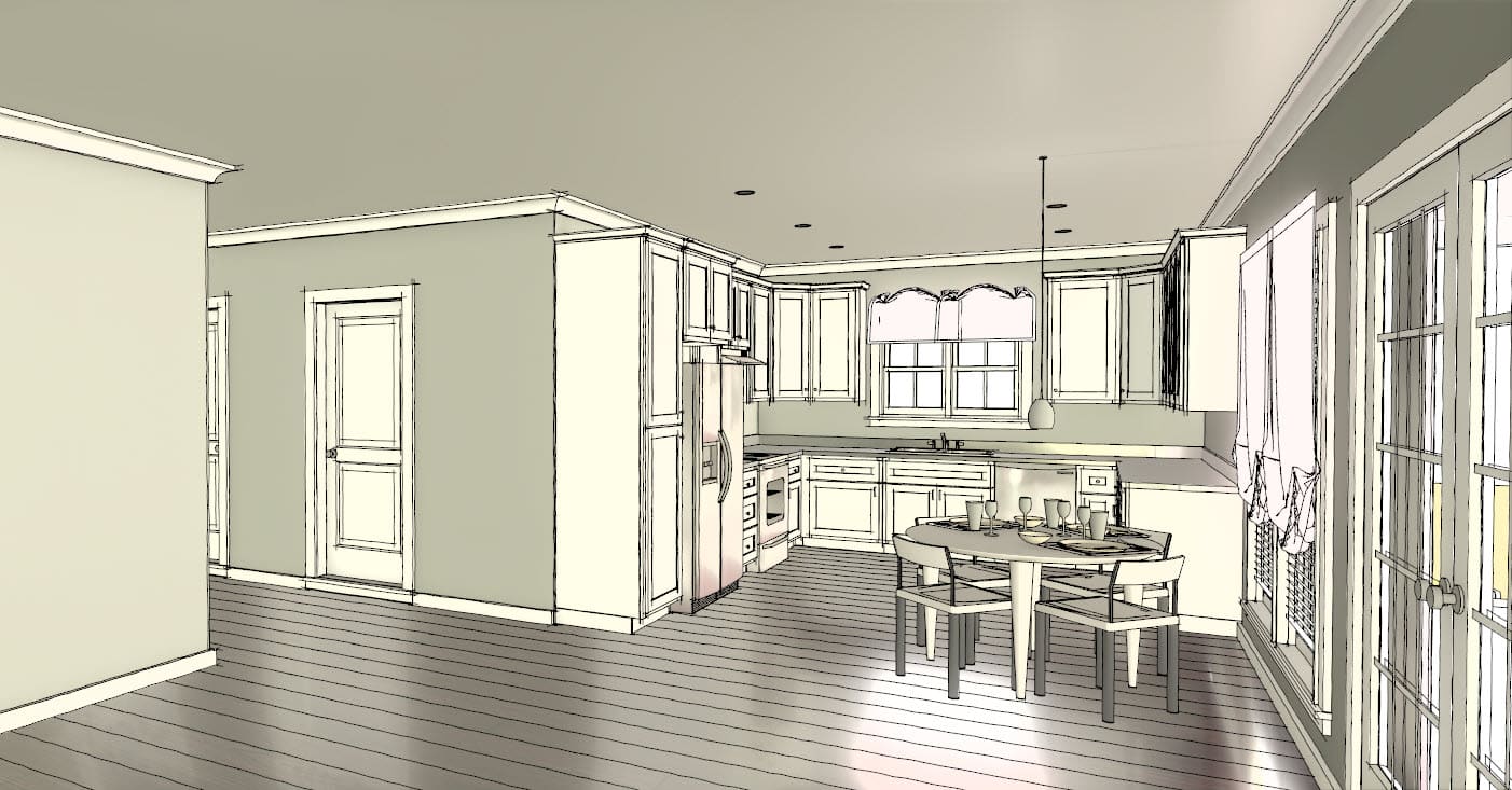 Kitchen of this 3-Bedroom,1292 Sq Ft Plan -123-1063