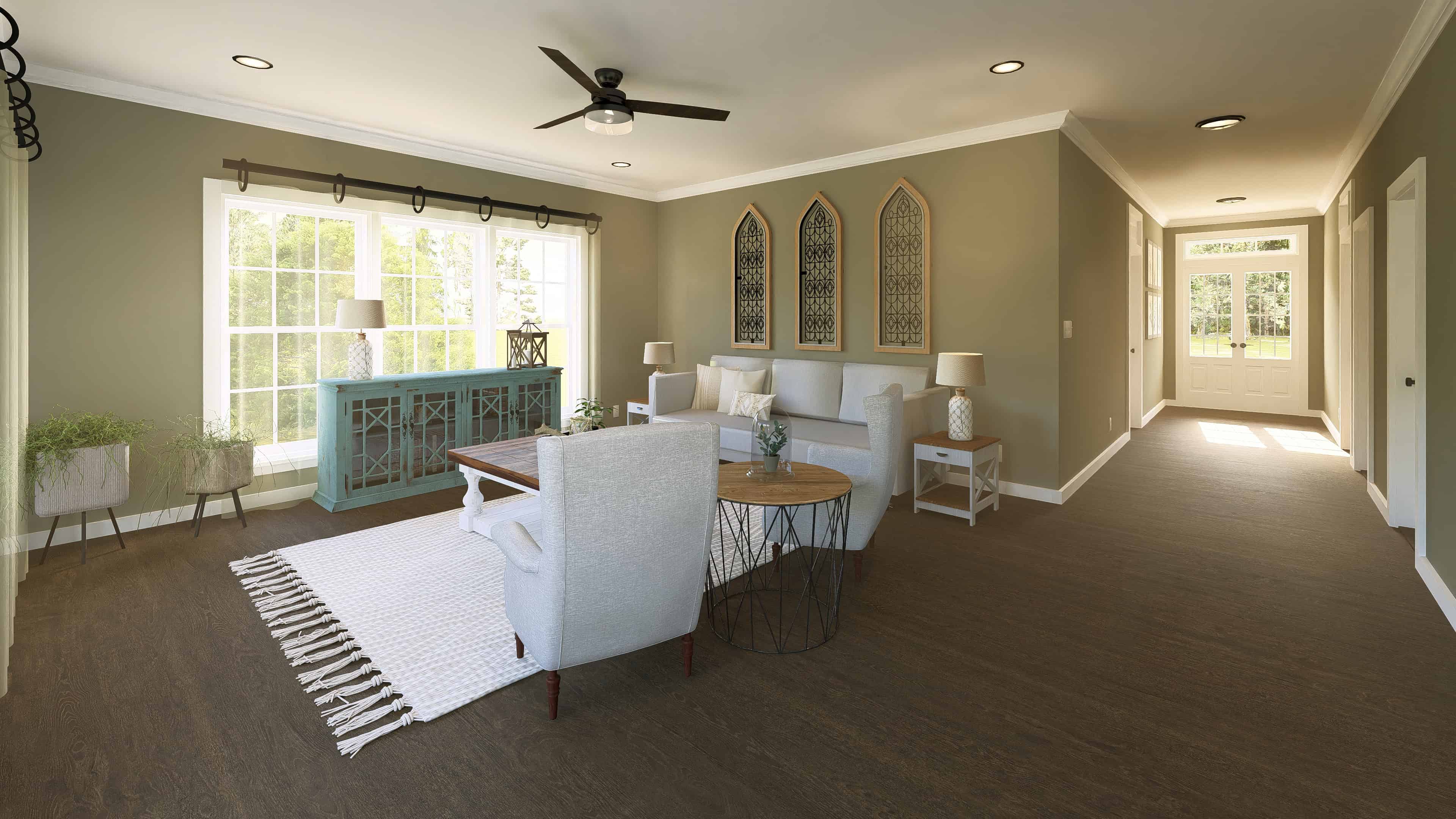 Great Room of this 2-Bedroom,1292 Sq Ft Plan -123-1071