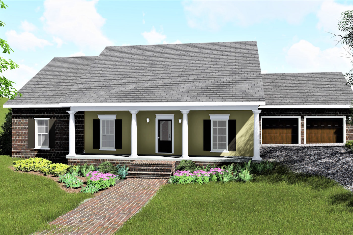 4 Bedrm 1729 Sq Ft Country House  Plan  123 1078