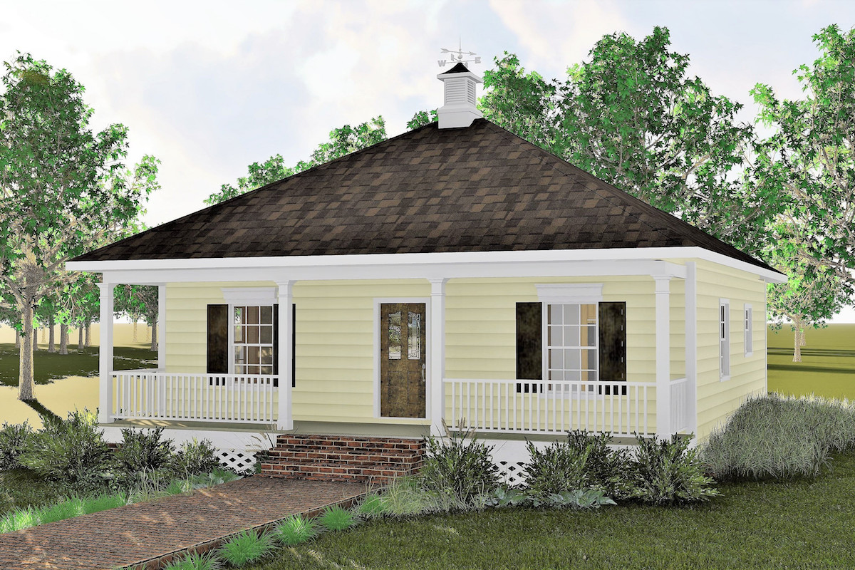  2  Bedrm 864 Sq Ft Bungalow  House  Plan  123 1085