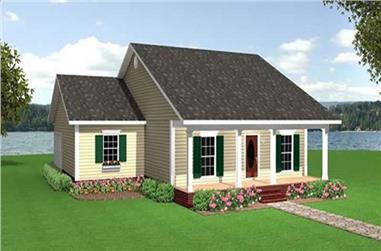 3-Bedroom, 1438 Sq Ft Small House Plans - 123-1088 - Main Exterior