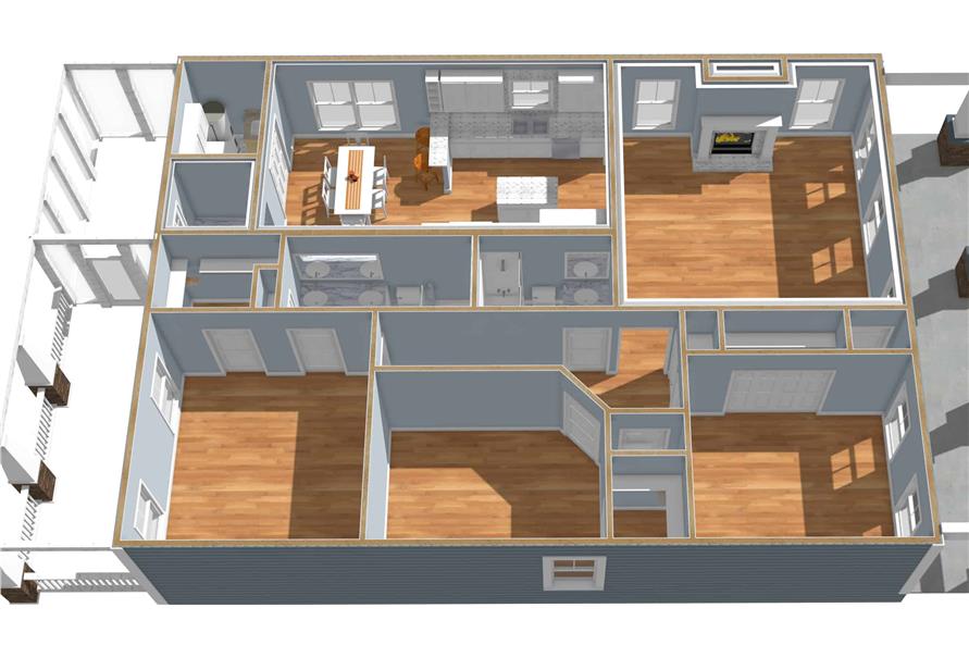 123-1095: Home Plan 3D Image