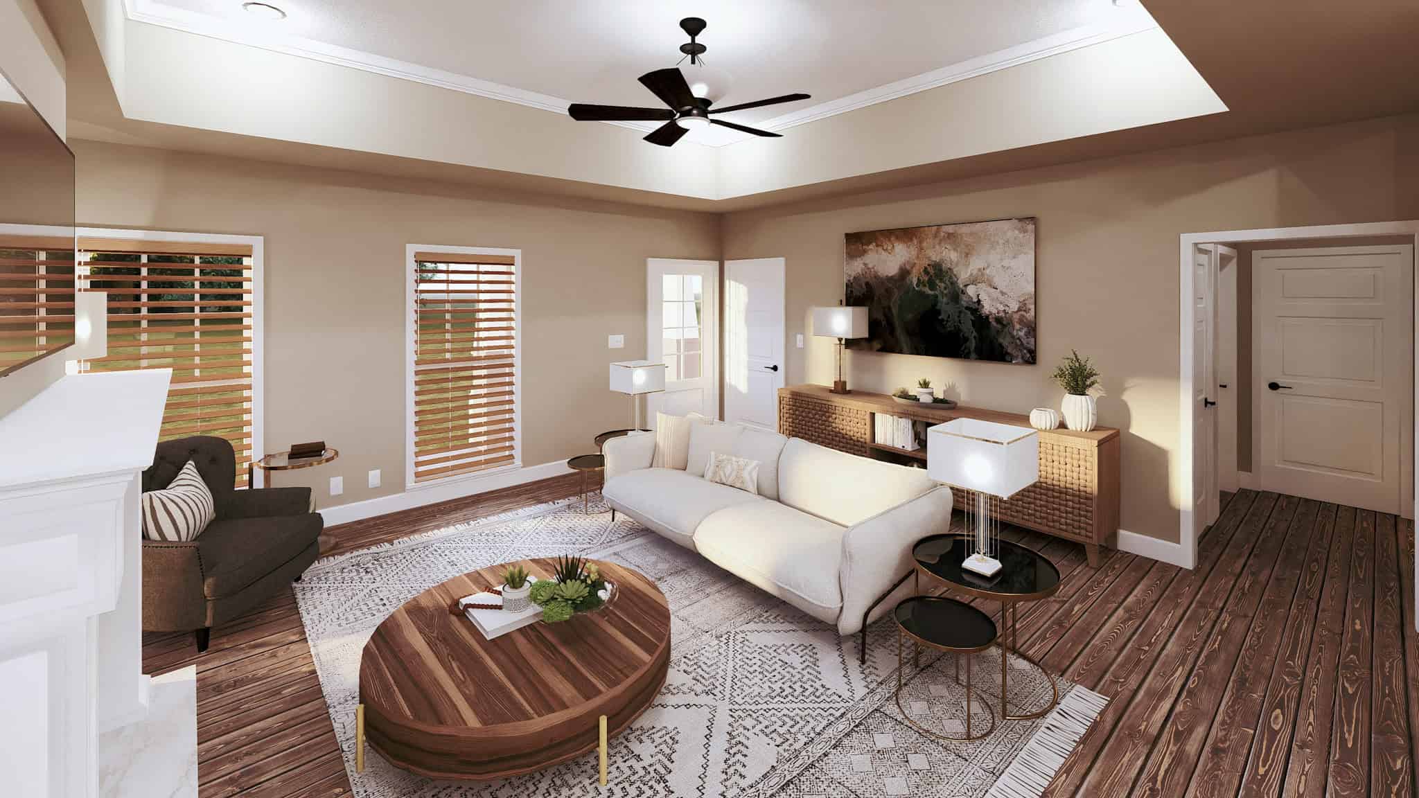 Great Room of this 3-Bedroom,1587 Sq Ft Plan -123-1096