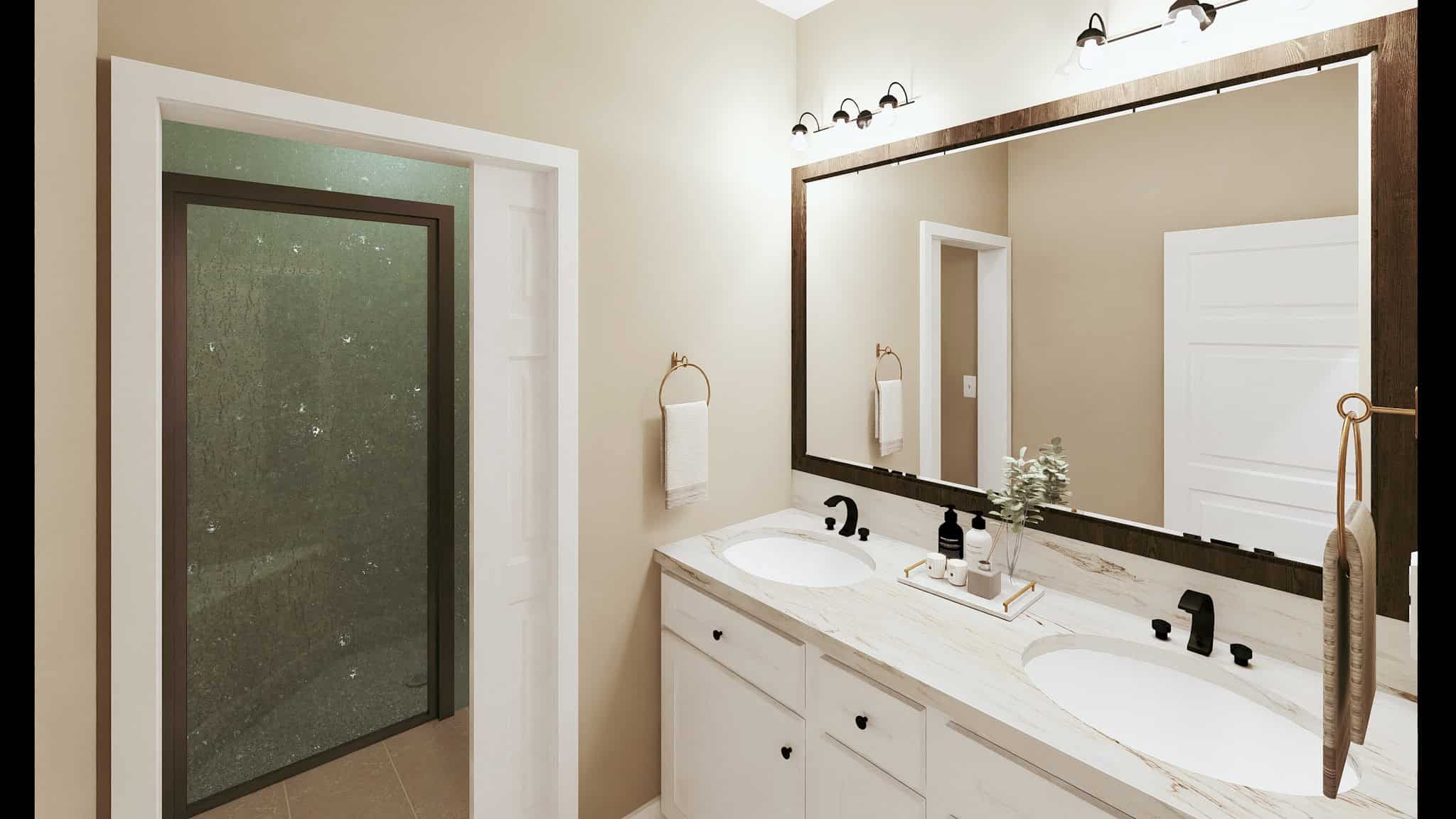 Master Bathroom of this 3-Bedroom,1587 Sq Ft Plan -123-1096