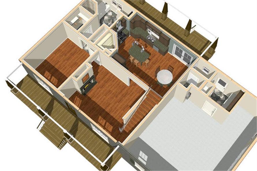 Home Plan 3D Image of this 2-Bedroom,1882 Sq Ft Plan -1882