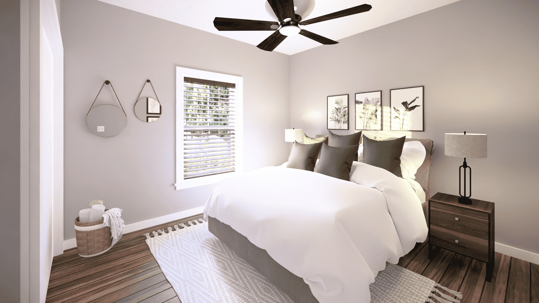 Bedroom of this 3-Bedroom,1311 Sq Ft Plan -123-1100
