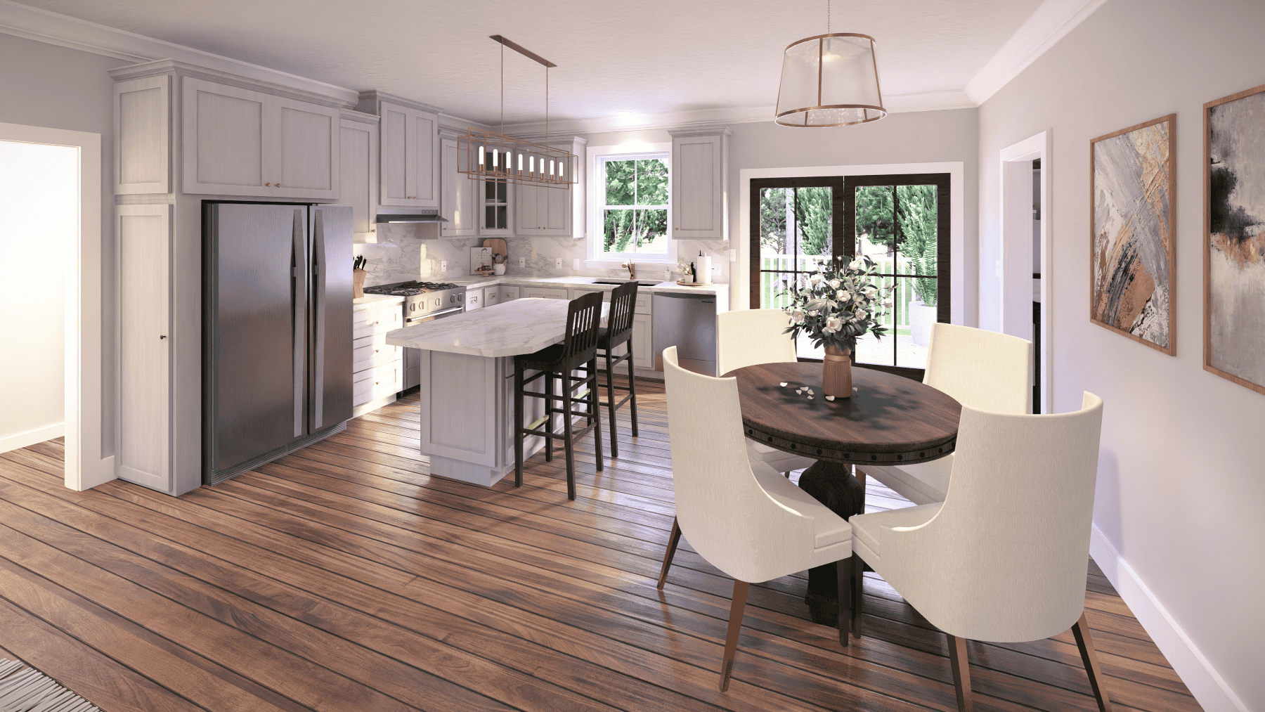 Dining Room of this 3-Bedroom,1311 Sq Ft Plan -123-1100