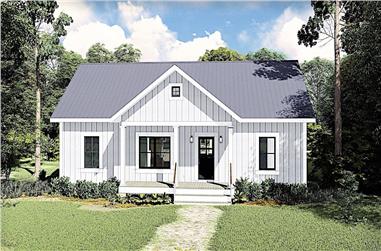 3-Bedroom, 1311 Sq Ft Ranch House - Plan #123-1100 - Front Exterior