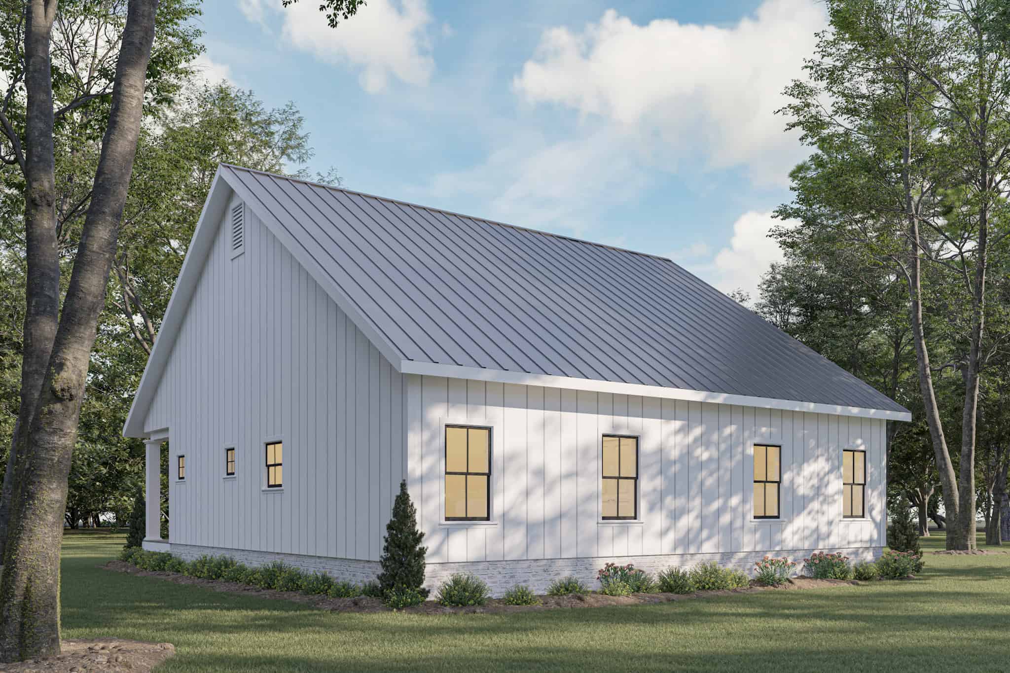 Rear View of this 2-Bedroom,1520 Sq Ft Plan -123-1103