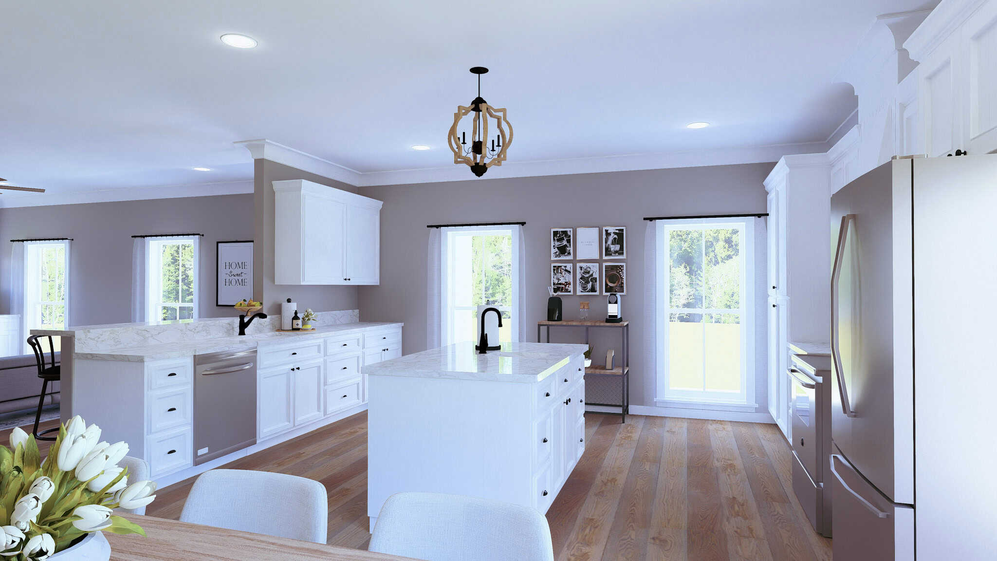 Kitchen of this 2-Bedroom,1520 Sq Ft Plan -123-1103