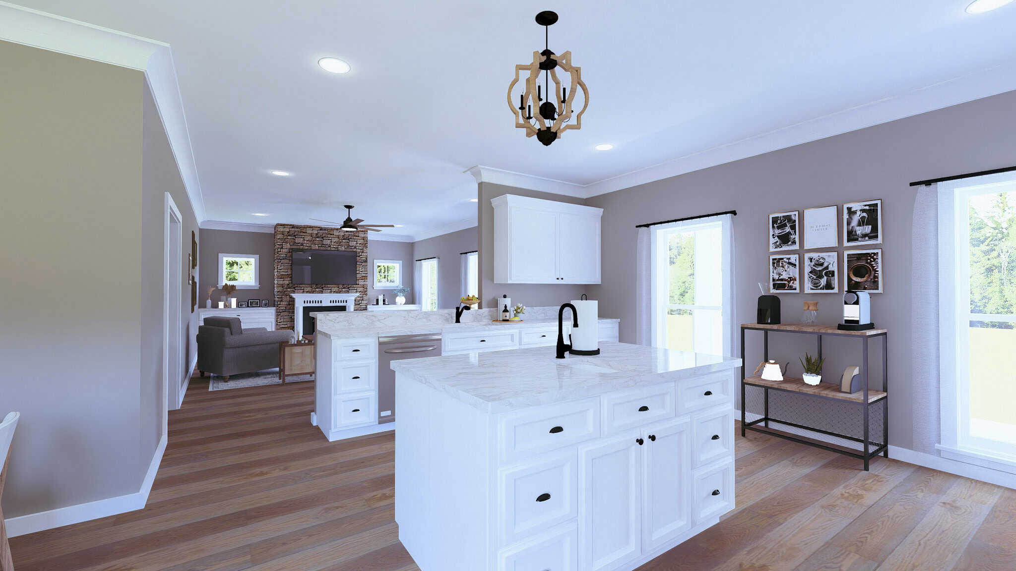 Great Room of this 2-Bedroom,1520 Sq Ft Plan -123-1103