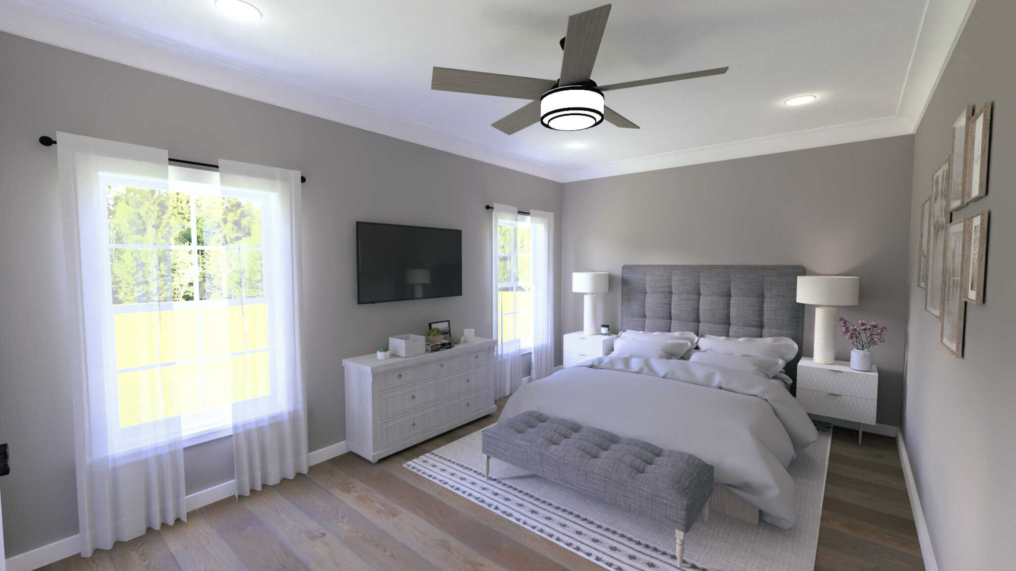 Bedroom of this 2-Bedroom,1520 Sq Ft Plan -123-1103