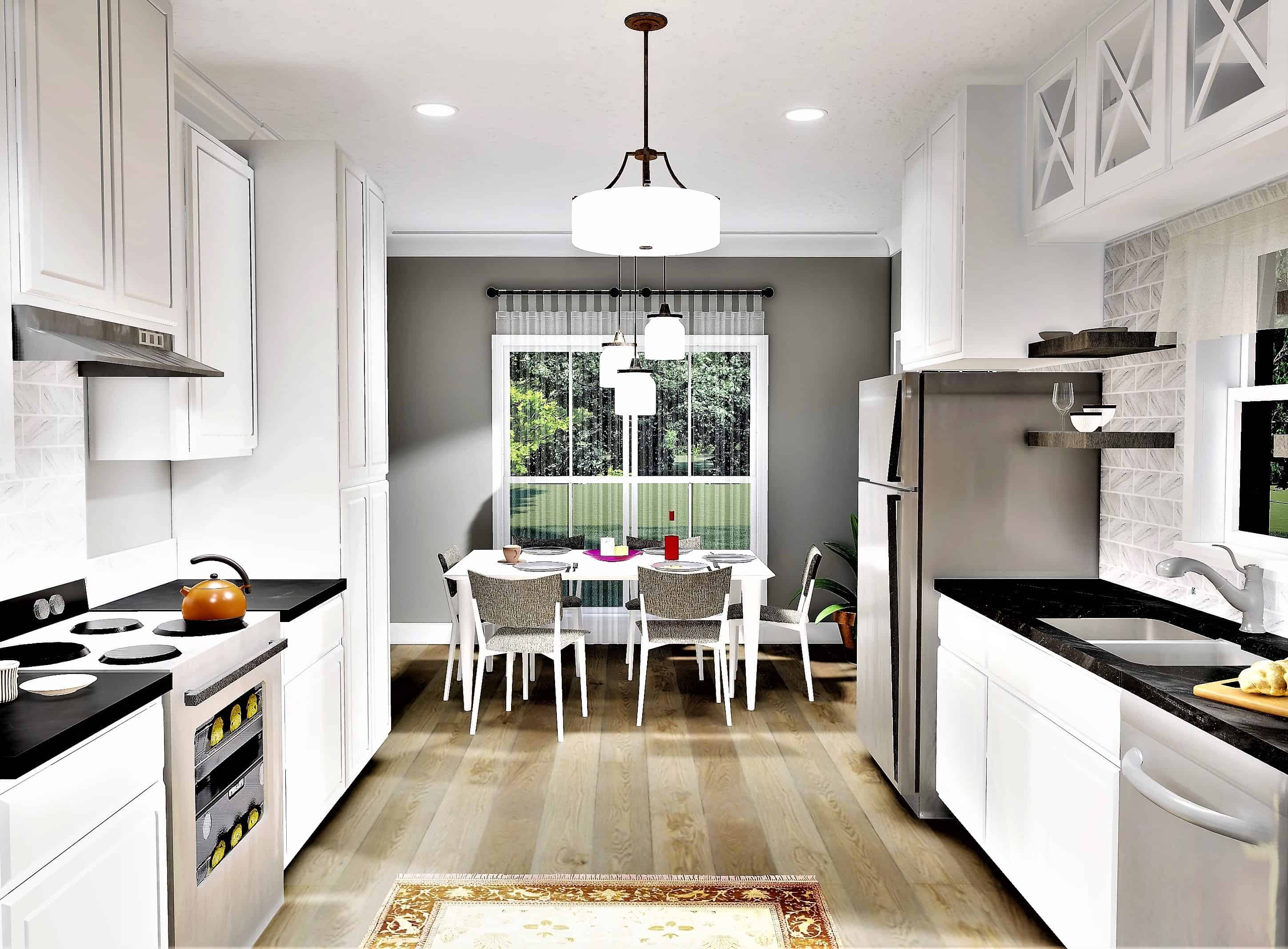 Kitchen of this 2-Bedroom, 890 Sq Ft Plan - 123-1108