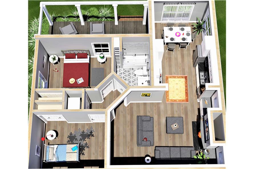 650 Sqft Home Design 2 Story Floor Plan
