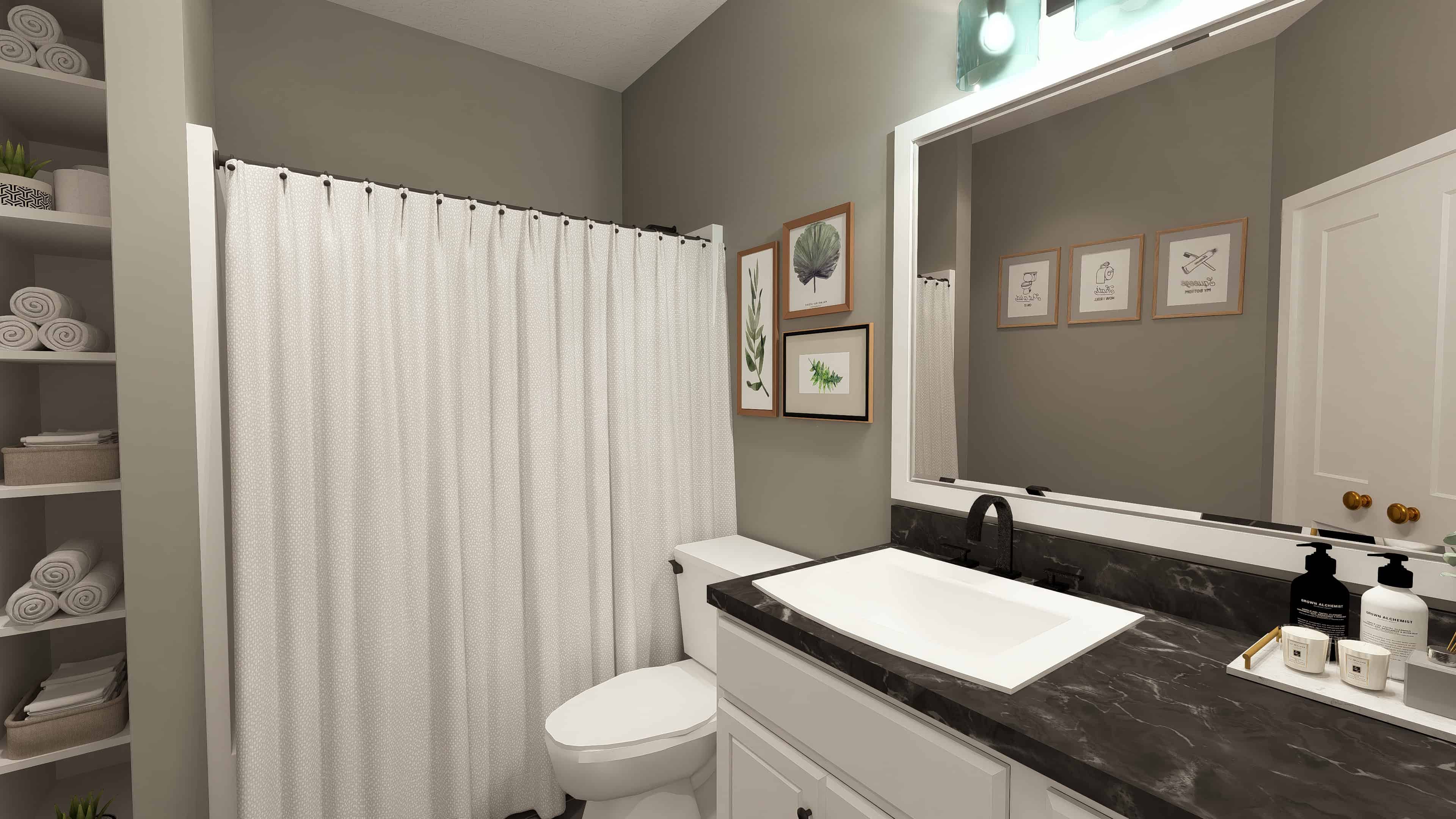 Bathroom of this 2-Bedroom,890 Sq Ft Plan -123-1108